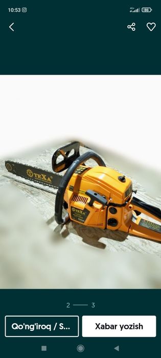 Benzapila Texa yangi 1 oy garantiya