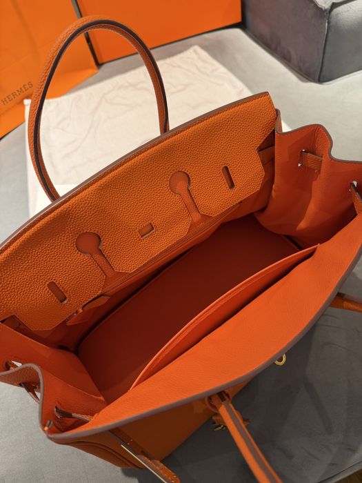 Hermès Birkin 35 - Orange - Hardware Auriu