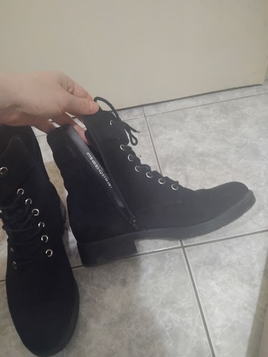 Велурени дамски боти р-р 37