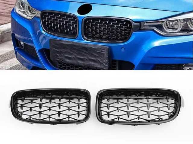 Grile Nari M Diamond BMW F30 F31 Negru Lucios Complet, Grila Dubla