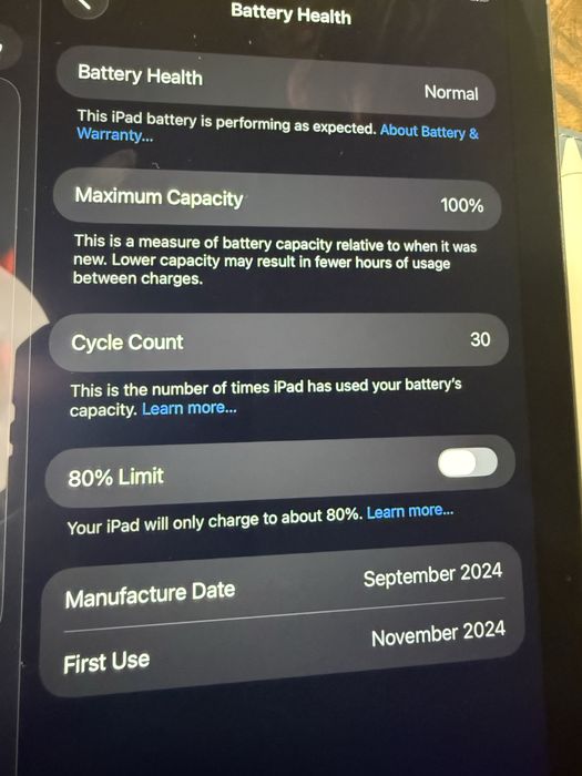 Apple Ipad air 11” M2 + pencil pro + UAG Case