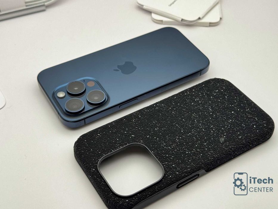 iPhone 15 Pro, 256GB, Blue, 100% батерия, КАТО НОВ, ГАРАНЦИЯ!