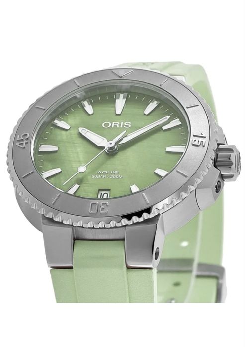 ORIS Aquis Date /Green Mother of Unisex/ - НОВ*