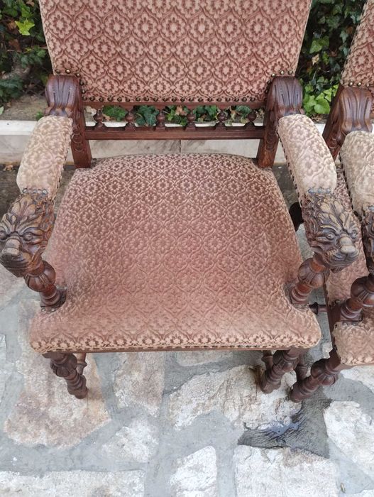 2 бр кресла / тронове / , 6 бр столове