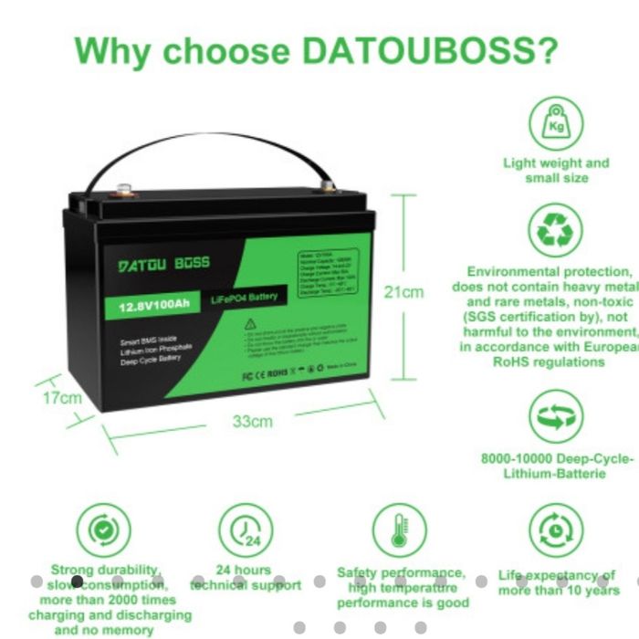 Vand batere lifepo4 12v 100a noua