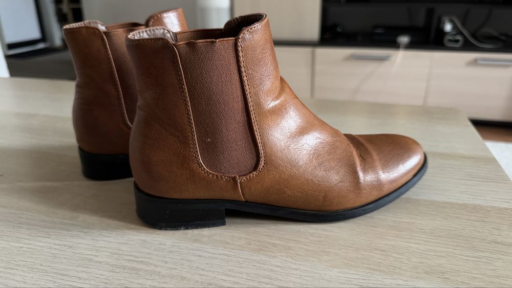 Ботинки кожаные, 37 р.