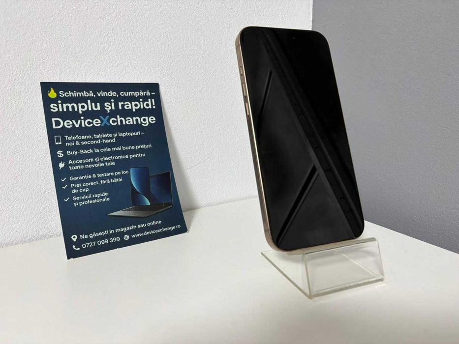 iPhone 16 Pro Max 256 98% Impecabil * Garantie *Buy Back*deviceXchange