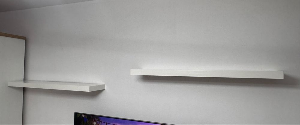 2 Polițe suspendate IKEA LACK - Albă (110 x 26 x 5 cm)