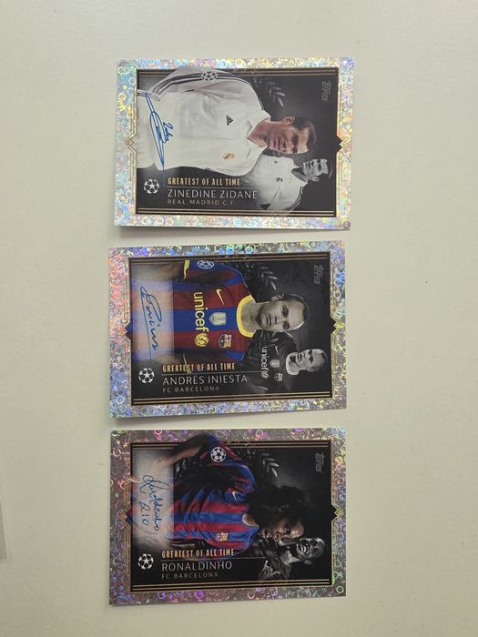 Lot 3 autografe Topps CL 2023 2024