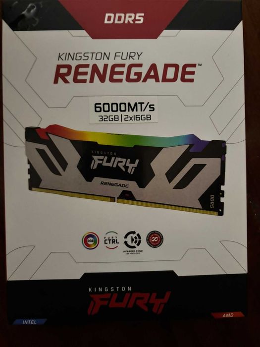 Memorii RAM Kingston FURY RGB 32GB DDR5 6000MHz Dual Channel -Garantie