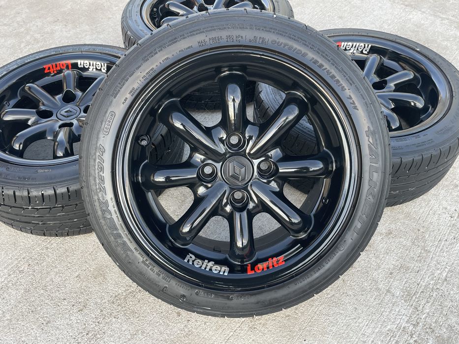 Jante 14 renault , 4x100 , 6.5j et 23 , cb 60.1 mm , 195 45 14 vara