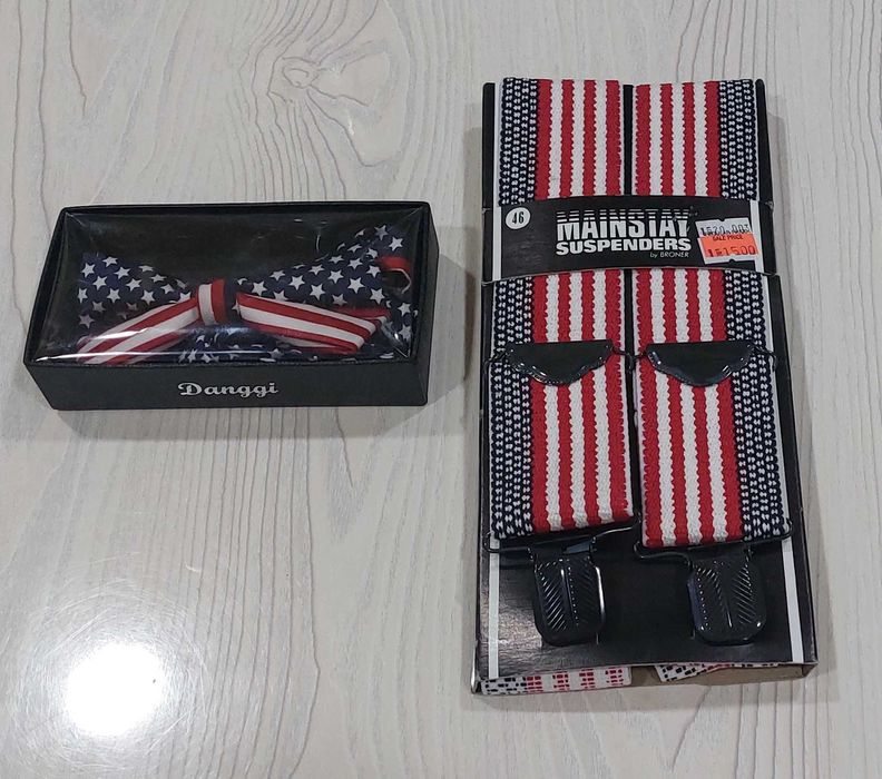 Подтяжки и бабочка