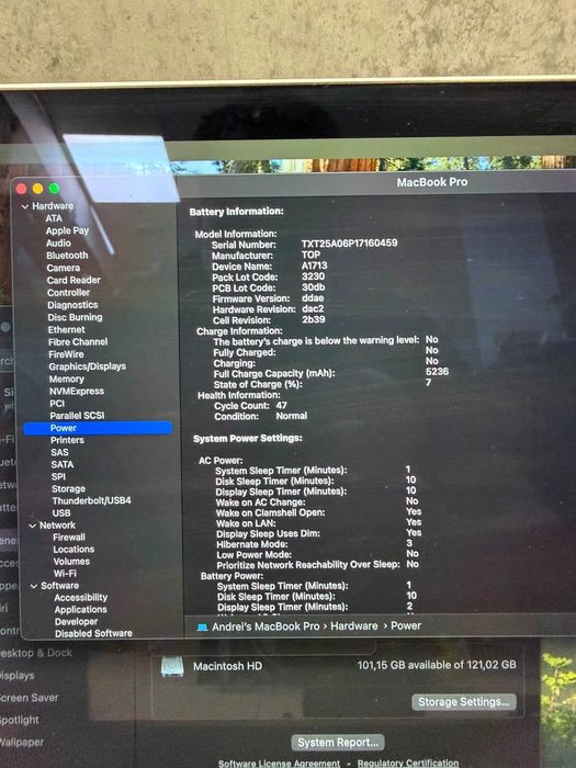 ZAP AMANET Gara de Nord - Macbook Pro 13 2019 - 8GB RAM - 128GB - 47 cicluri - i5 1.4GHz