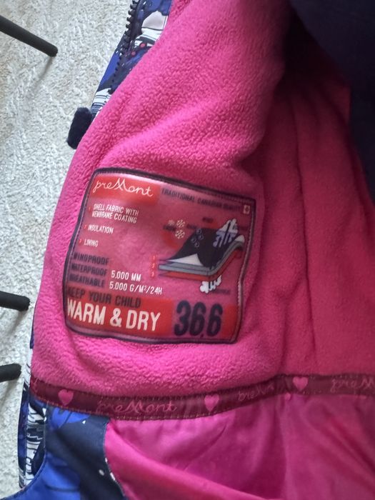 Зимний комбензон для девочки premont