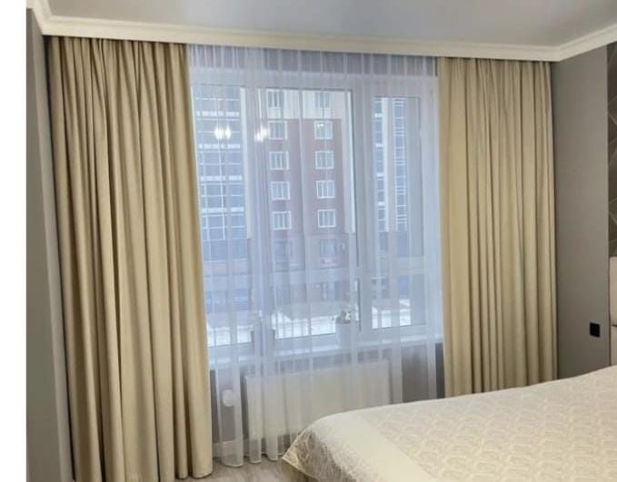 Комплект штор  портьеры 2*2.7м и тюль 3 м