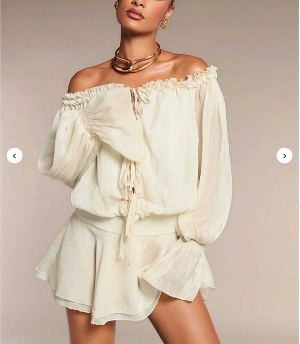 Рокля с паднали рамена SHEIN BAE