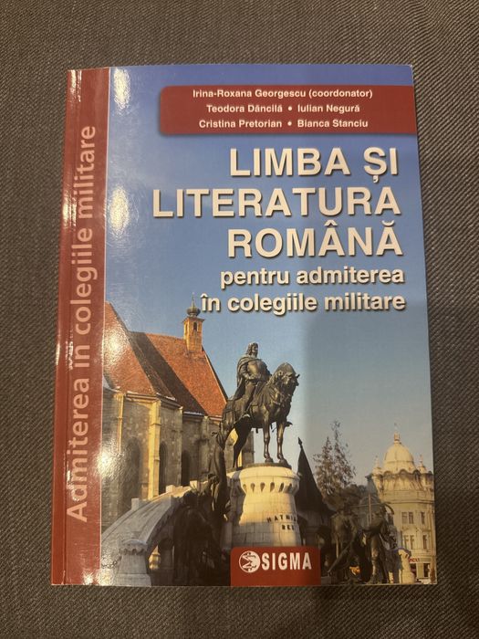 Carti / culegeri pentru admiterea in colegiile militare