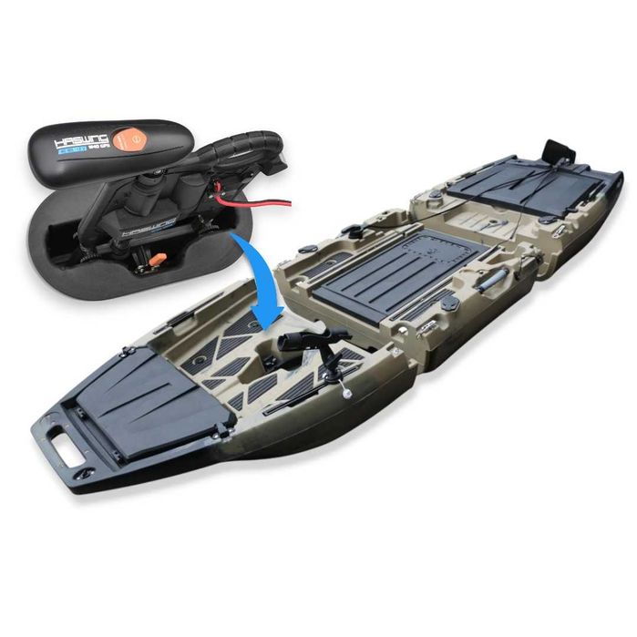 Каяк за риболов с мотор. Риболовни каяци от LAGO