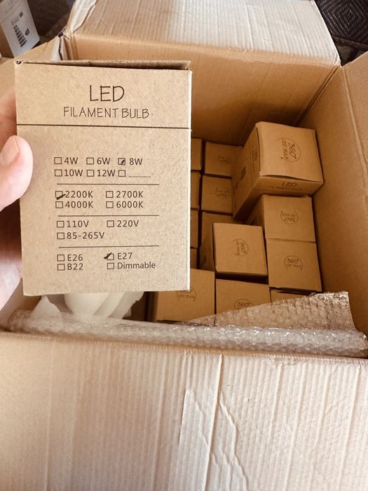 LED Димируема G95 G125 винтидж електрическа крушка