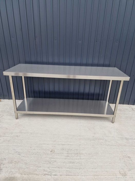 Masă Inox 1600x700x850 mm Centrală Demontabilă cu Poliță Inferioară