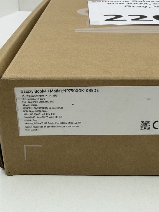 Laptop Samsung Galaxy Book4 Core 3 100U 8GB SSD 256GB FHD CA NOU