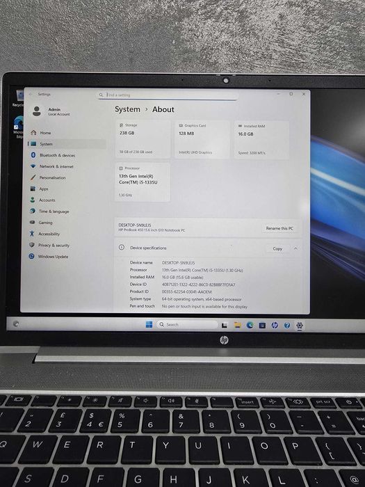 Laptop HP 15,6" Core i5-1335U  BMG Amanet 100431