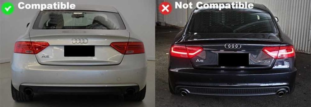 Difuzor Bara Spate Ornamente Evacuare Audi A5 8T Sportback (12-15) S5