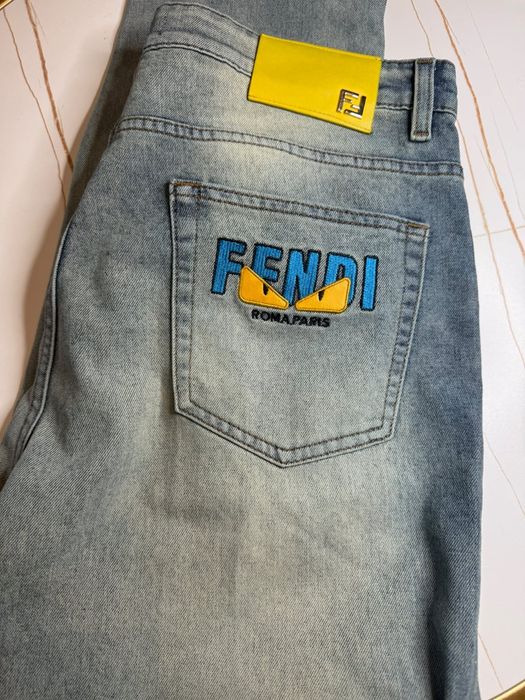 Blugi Fendi și tricou Off White PACHET PROMO