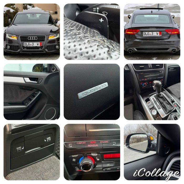 Audi A5, 3xS-line, Full Options, B&O/Trapa/Padele/Keyless, inmatriculata recent