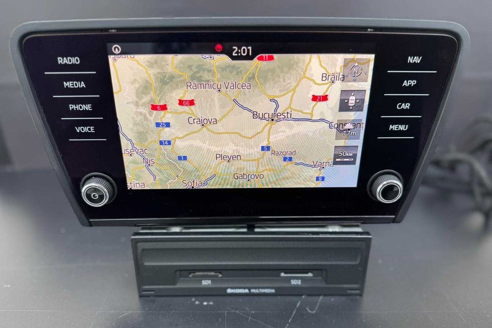 Navigatie + Display MIB 2 DISCOVER SKODA OCTAVIA CarPlay Android Auto