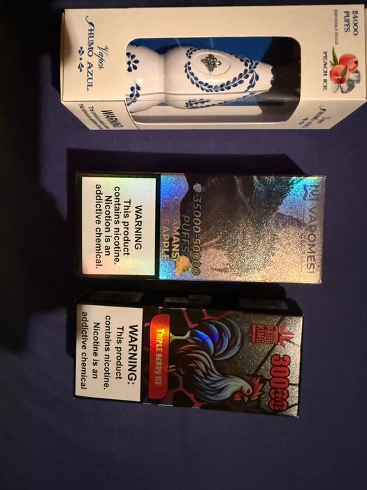 Humo azul vape 24000k pufiri