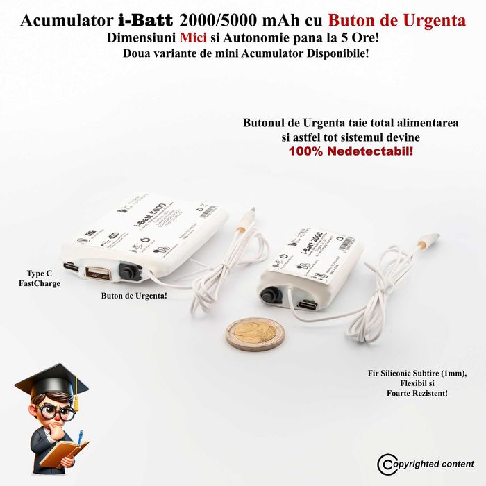 i-Cheat S3 Pro - Casca de copiat cu Camera Video + Autofocus 5Mpx