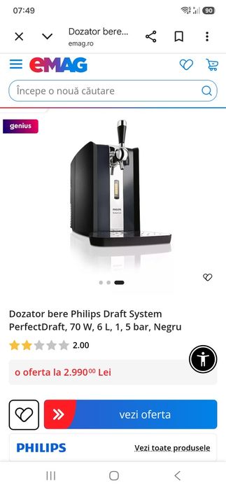 Dozator bere cu 7 butoaie
