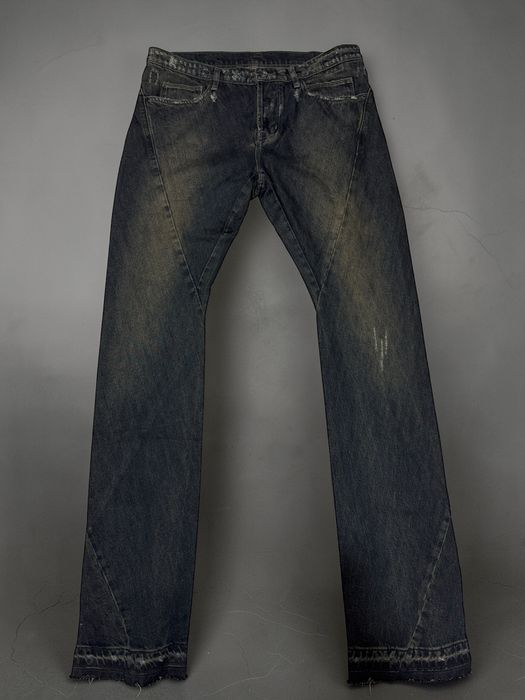 Rick Owens Drkshdw Spiral Distressed Skinny Jeans