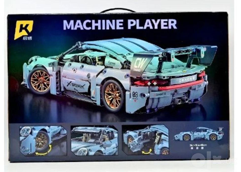 975 qismli Porsche avtomobil konstruktsiya to'plami