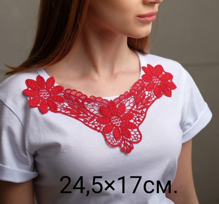 Лейсы пришивные белые и цветные