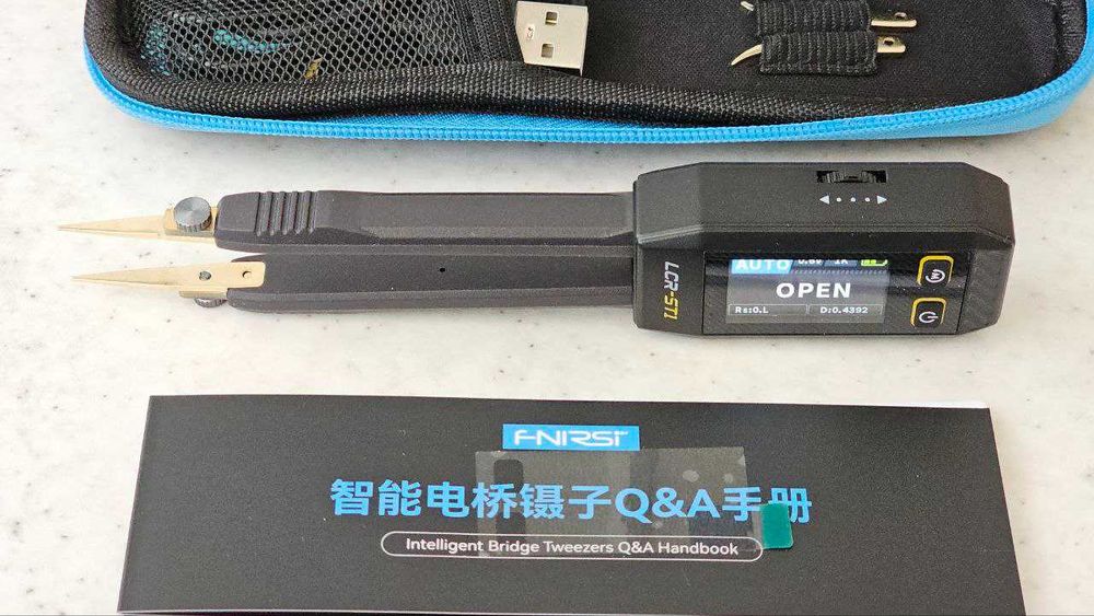 FNIRSI LCR-ST1 компактен  LCR/ESR метър