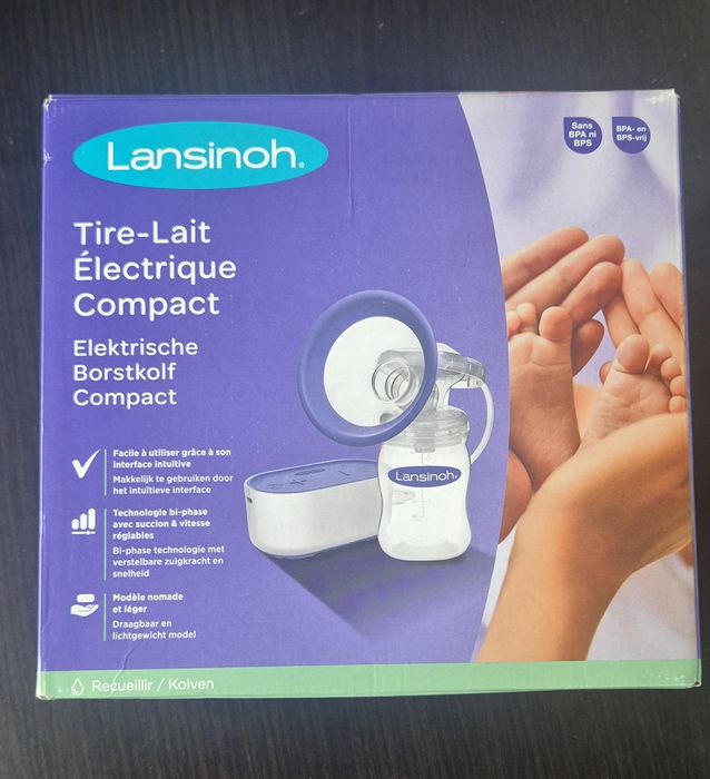 Pompă de sân electrică Lansinoh Compact – ca nouă, folosită de 2 ori