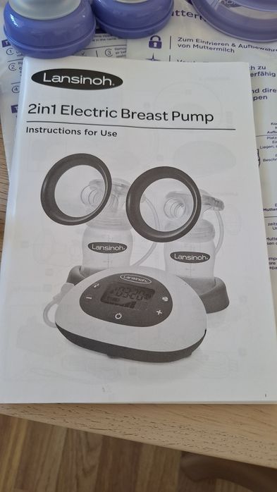 Pompă de sân electrică 2 în 1 Lansinoh