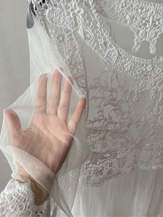 Пляжная туника белая