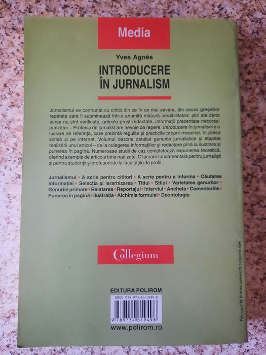 Introducere în jurnalism de Yves Agnes