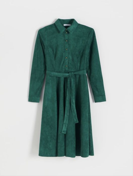 Дамска зелена рокля Reserved, размер XS/S