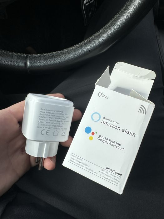 Priză Smart WiFi compatibilă cu Alexa & Google Assistant