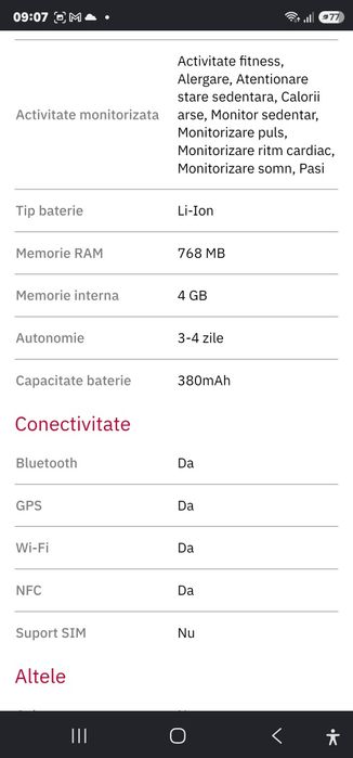 Vand/Schimb Ceas  Samsung  Gear S3 Frontier