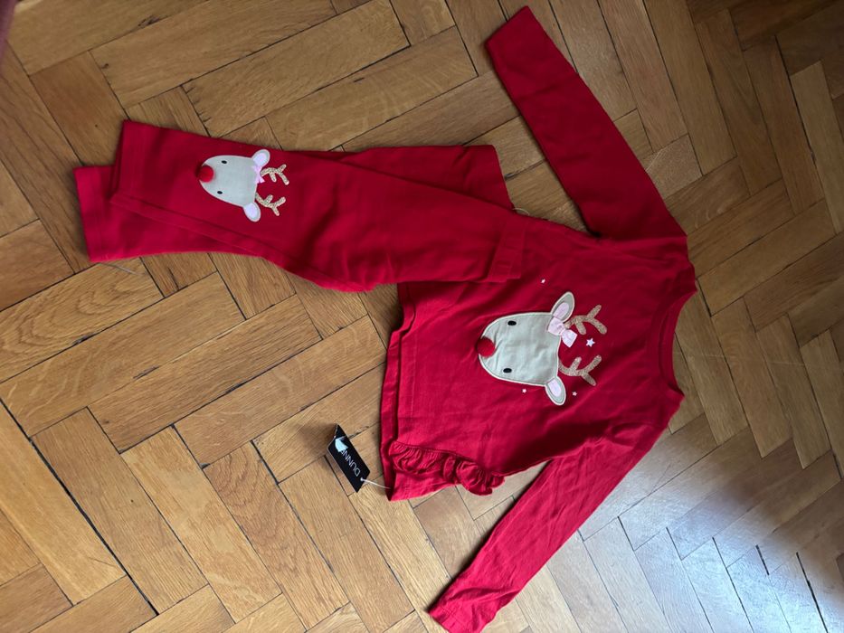 Коледен комплект червен