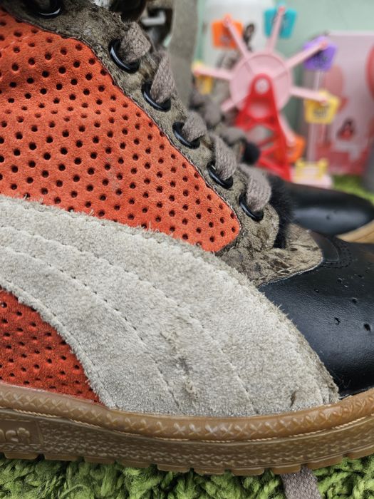 Puma високи кецове от кожа с платформа