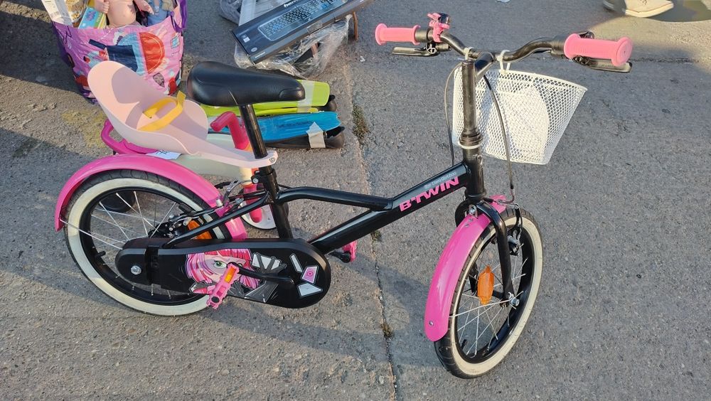 Bicicleta fetițe B'Twin 16" 500 Spy Hero Girl