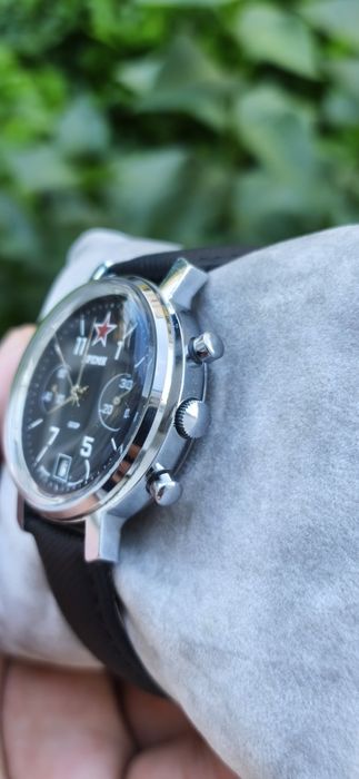 Ceas rar BPEMR Vremya chronograph 3133 mecanism Poljot