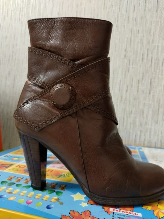 Продам кожаные (натуралка) сапоги