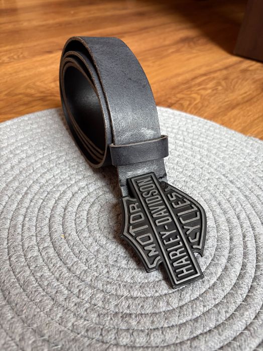 Чисто нов колан от естествена кожа Harley Davidson с голяма катарама